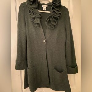 EUC Soft Surroundings Single Button Long Cardigan